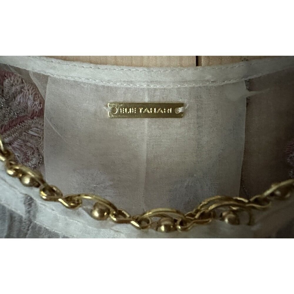 ELIE TAHARI Camila Sleeveless Embroidered Blouse Size XS MSRP $265 Preowned - Picture 6 of 6